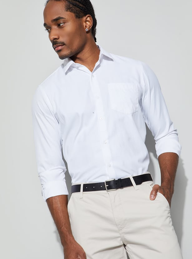 CODE Textured Slim Fit Formal Shirt