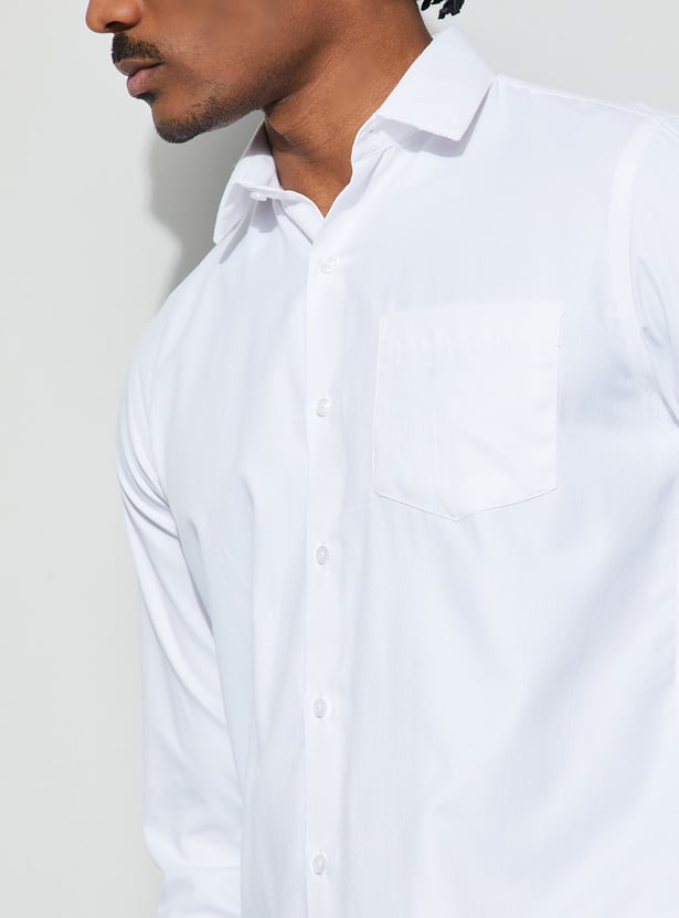 CODE Textured Slim Fit Formal Shirt