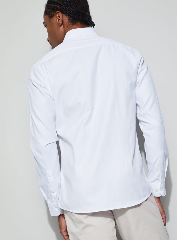 CODE Textured Slim Fit Formal Shirt
