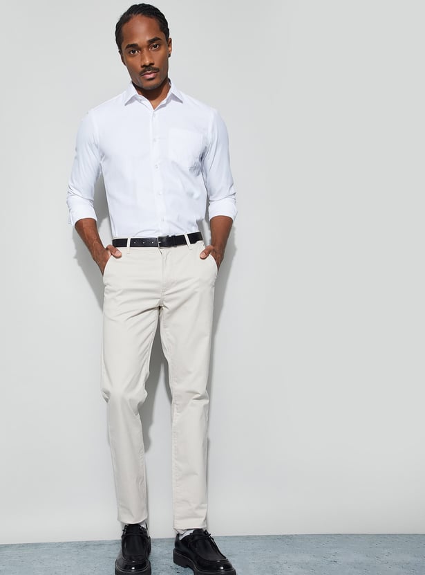CODE Textured Slim Fit Formal Shirt