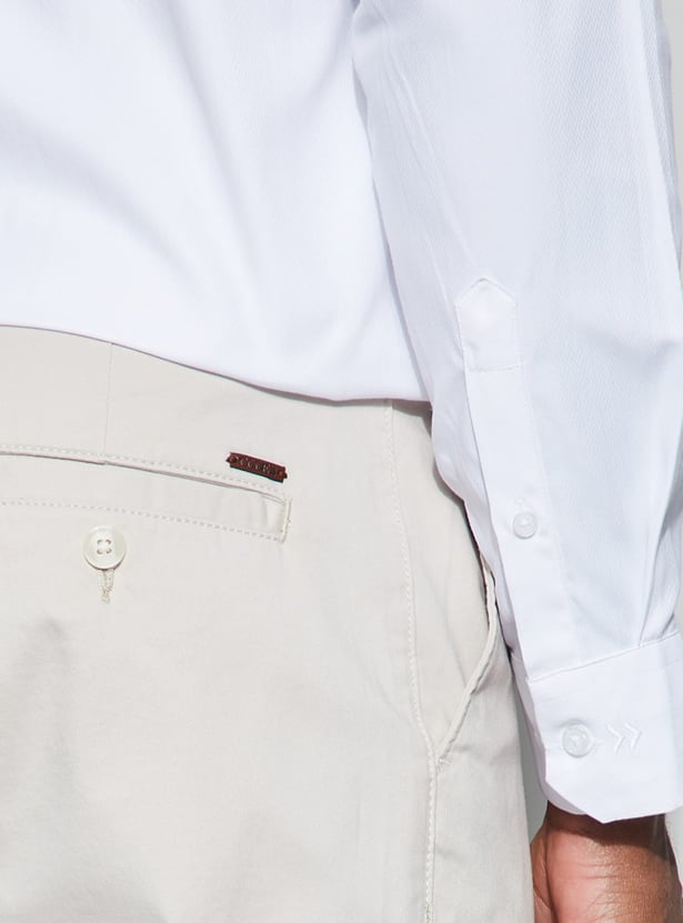 CODE Textured Slim Fit Formal Shirt