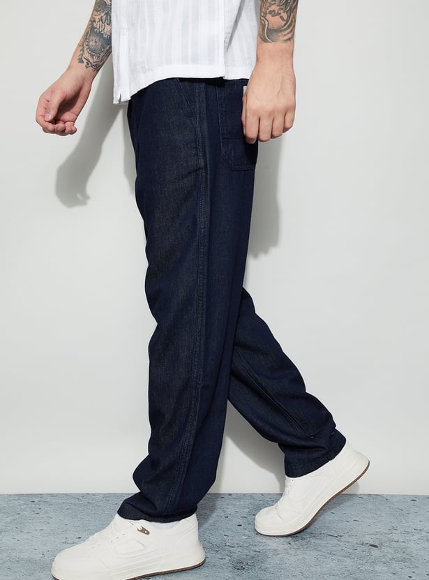 FORCA Darkwashed Regular Fit Jeans