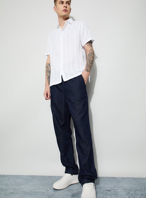 FORCA Darkwashed Regular Fit Jeans