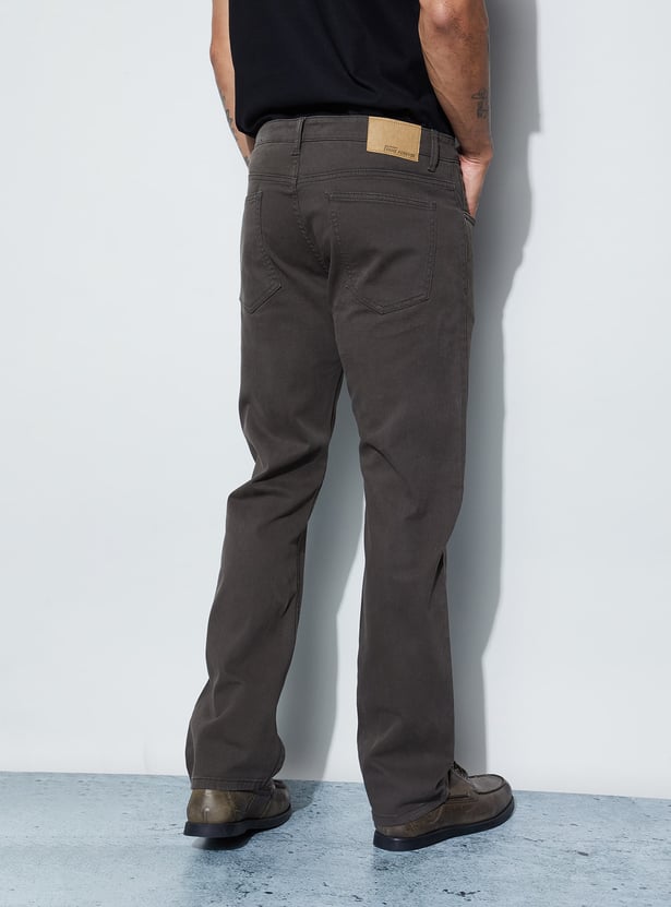 DENIMIZE Solid Slim Straight Jeans