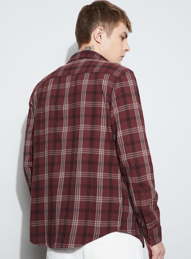 FAME FOREVER Checked Regular Fit Shirt