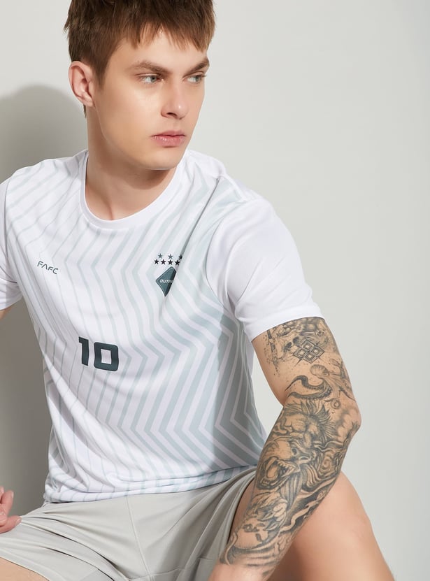 FAME FOREVER ACTIVE Printed Crew Neck T-shirt