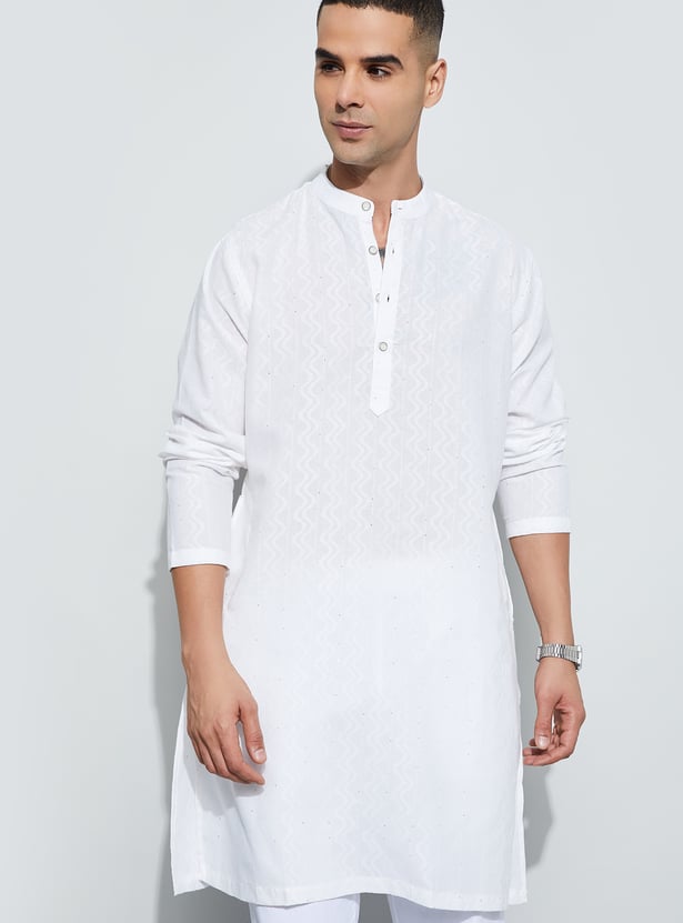 MELANGE Woven Design Kurta