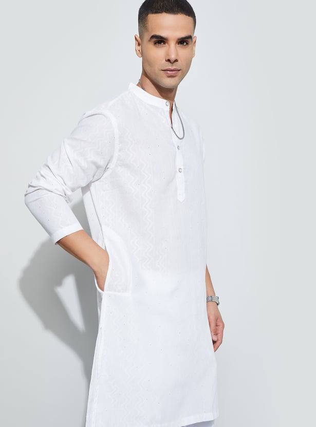 MELANGE Woven Design Kurta