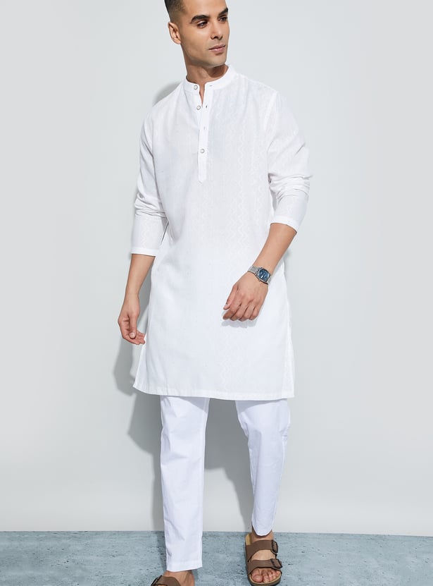 MELANGE Woven Design Kurta