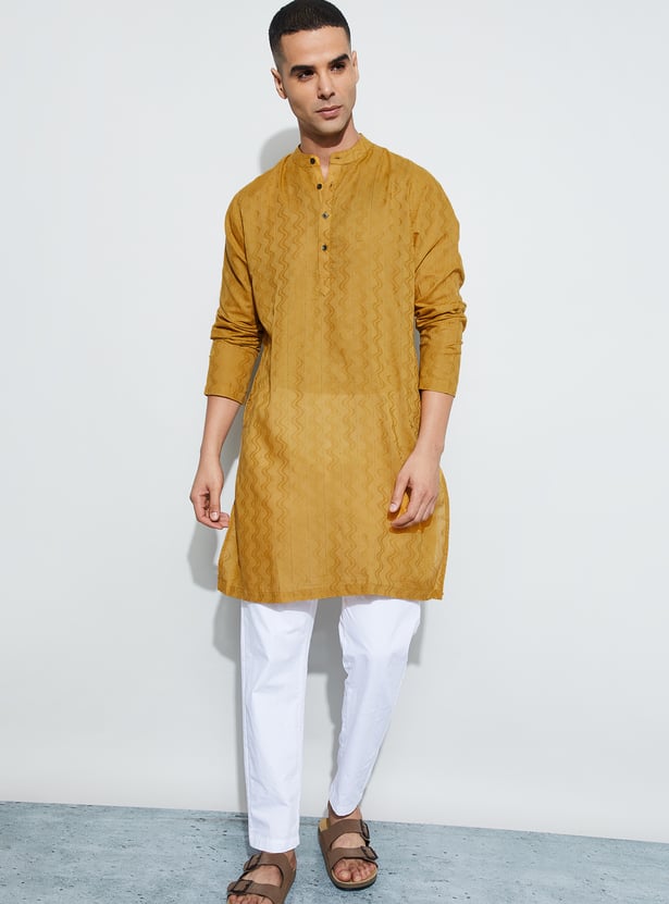 MELANGE Woven Design Kurta