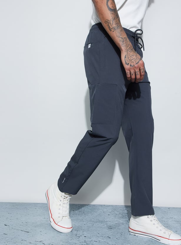 FAME FOREVER ACTIVE Solid Slim Track Pants