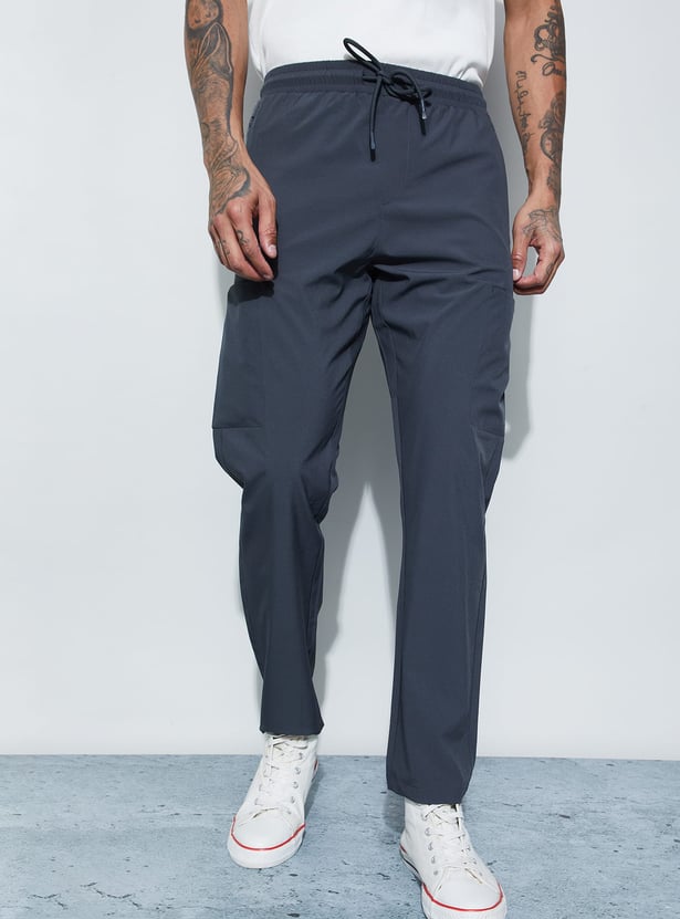 FAME FOREVER ACTIVE Solid Slim Track Pants