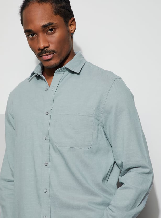 BOSSINI Solid Regular Fit Shirt