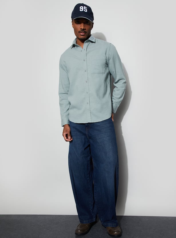 BOSSINI Solid Regular Fit Shirt