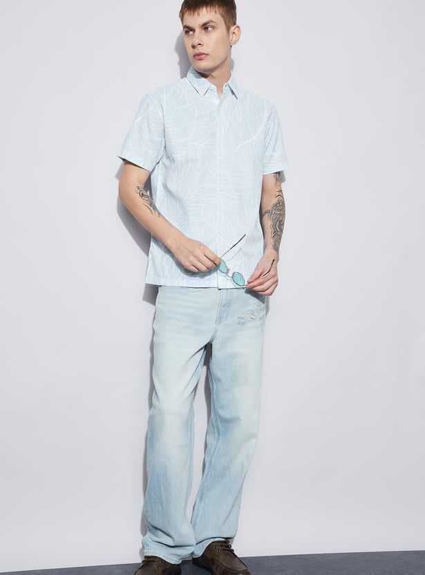 FAME FOREVER Printed Smart Fit Shirt