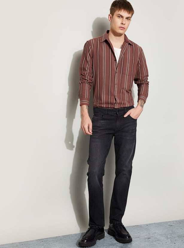 FAME FOREVER Striped Smart Fit Shirt