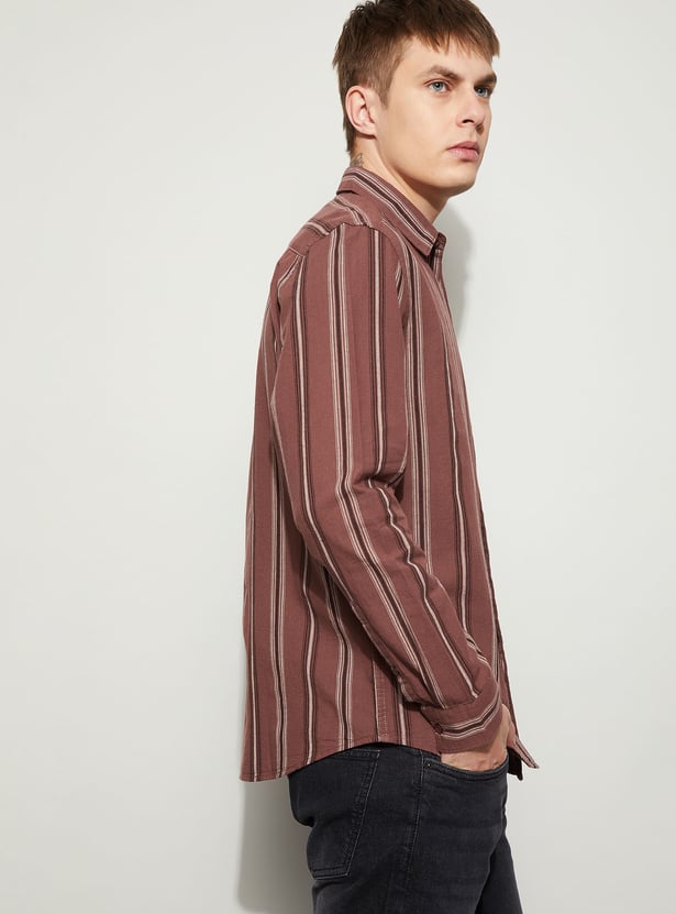 FAME FOREVER Striped Smart Fit Shirt