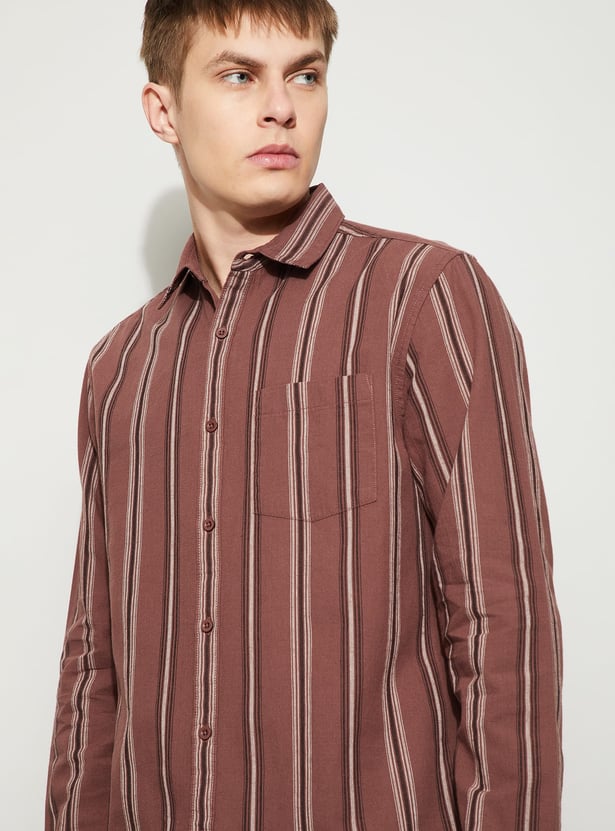FAME FOREVER Striped Smart Fit Shirt