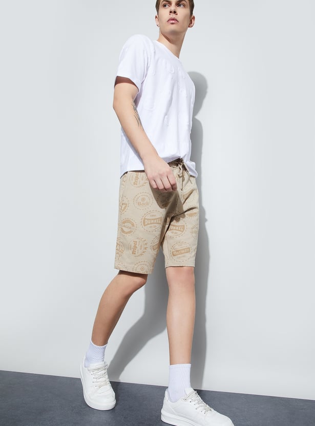 FAME FOREVER Printed Regular Fit Shorts
