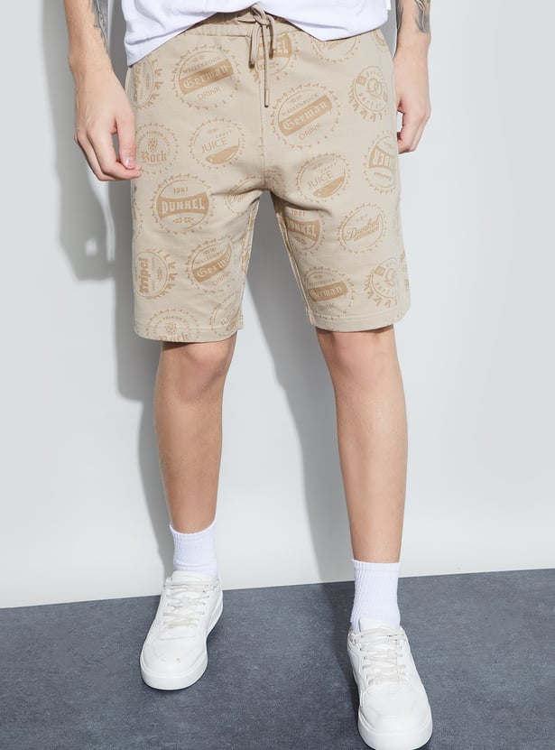 FAME FOREVER Printed Regular Fit Shorts