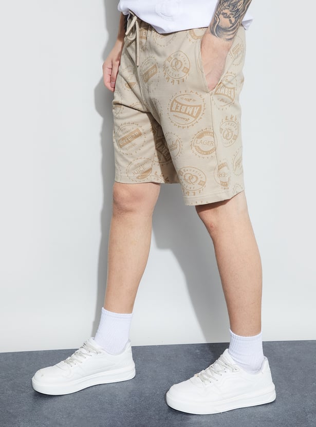 FAME FOREVER Printed Regular Fit Shorts