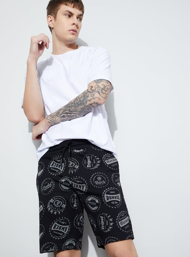 FAME FOREVER Printed Regular Fit Shorts