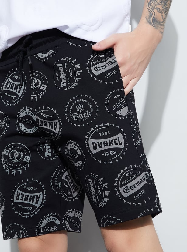 FAME FOREVER Printed Regular Fit Shorts