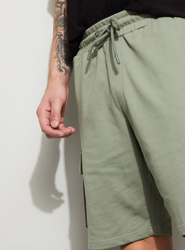 FAME FOREVER Solid Regular Shorts
