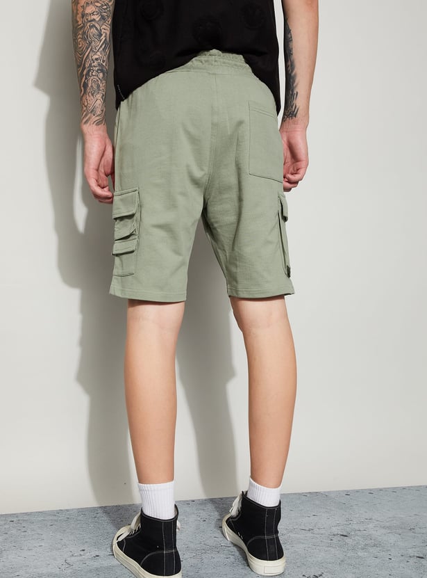 FAME FOREVER Solid Regular Shorts