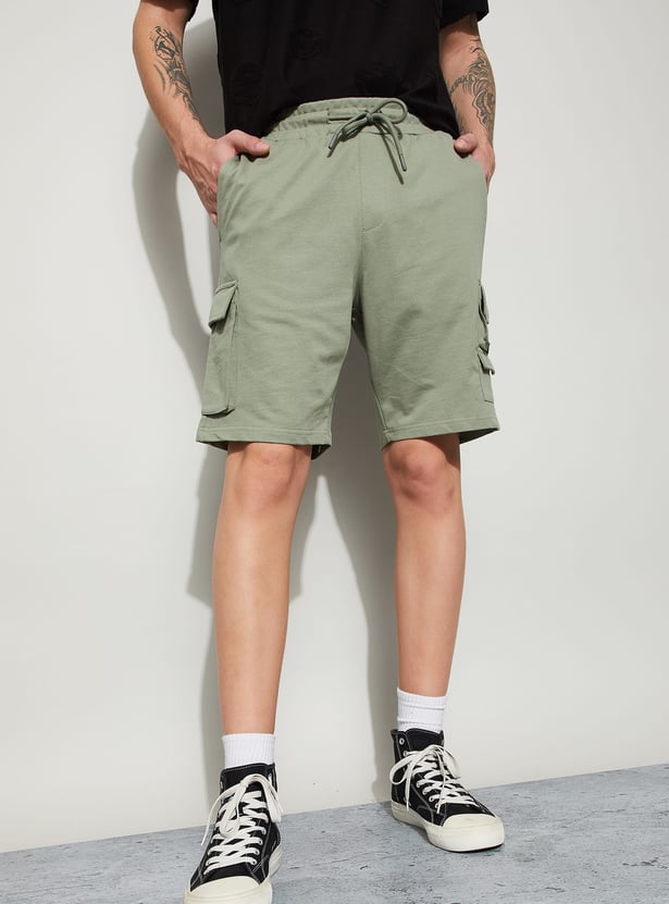 FAME FOREVER Solid Regular Shorts