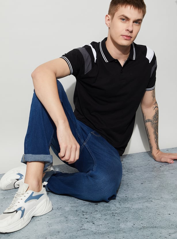 FAME FOREVER Colourblock Polo T-shirt