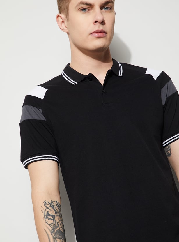 FAME FOREVER Colourblock Polo T-shirt