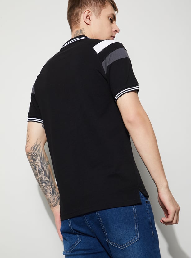 FAME FOREVER Colourblock Polo T-shirt