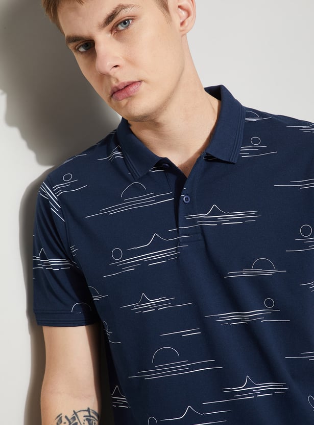 FAME FOREVER Printed Polo T-shirt
