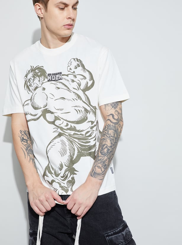 FAME FOREVER Hulk Print T-shirt