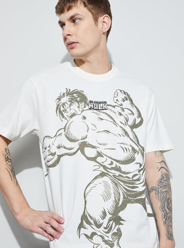 FAME FOREVER Hulk Print T-shirt