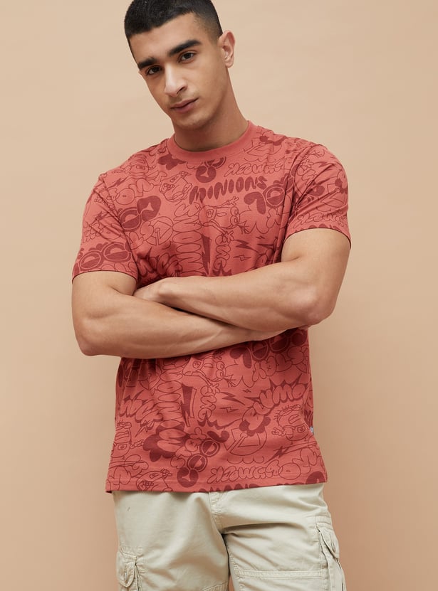 FAME FOREVER Minion Print T-shirt