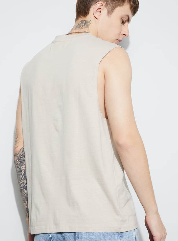 FAME FOREVER Graphic Print Tank T-shirt