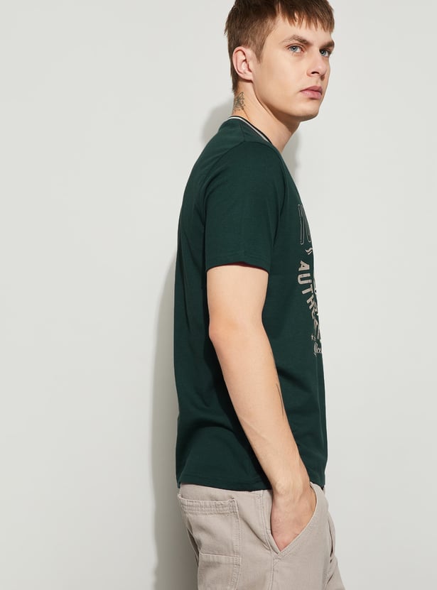 FAME FOREVER Graphic Print Crew Neck T-shirt