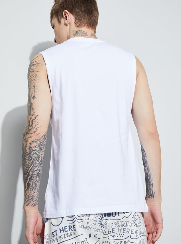SmileyWorld Printed Sleeveless T-shirt