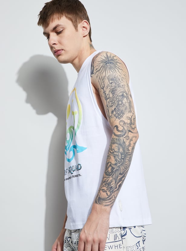 SmileyWorld Printed Sleeveless T-shirt