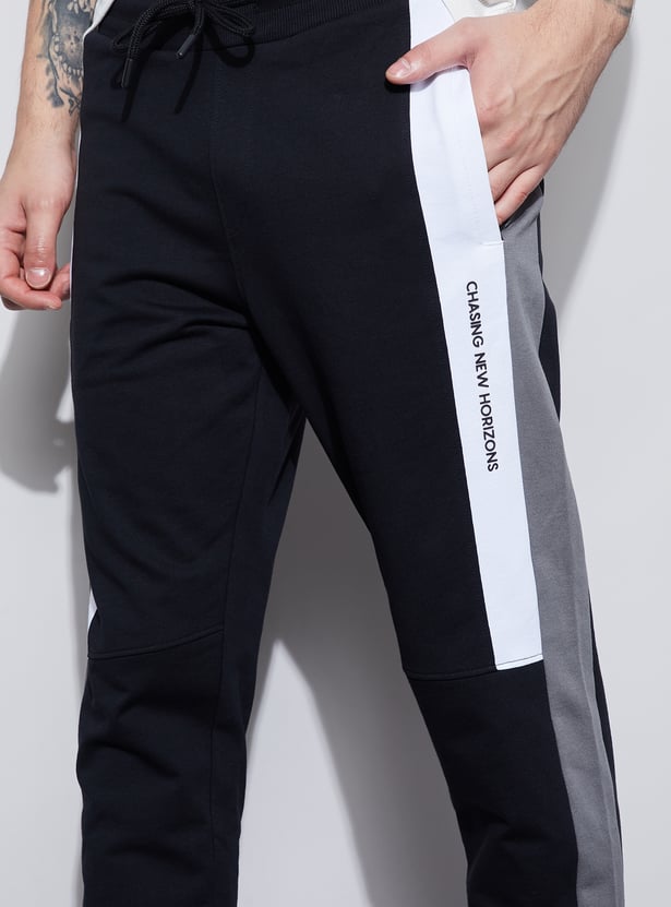 FAME FOREVER Panelled Slim Track Pants