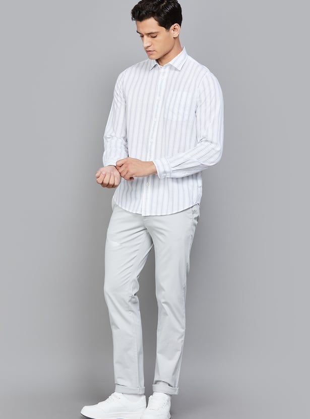 BLACKBERRYS CASUAL Striped Slim Fit Shirt