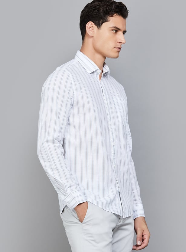BLACKBERRYS CASUAL Striped Slim Fit Shirt