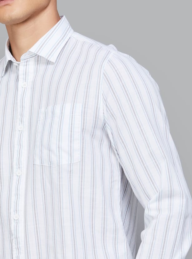 BLACKBERRYS CASUAL Striped Slim Fit Shirt