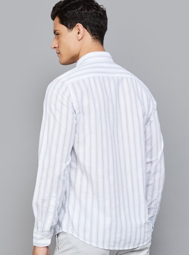 BLACKBERRYS CASUAL Striped Slim Fit Shirt