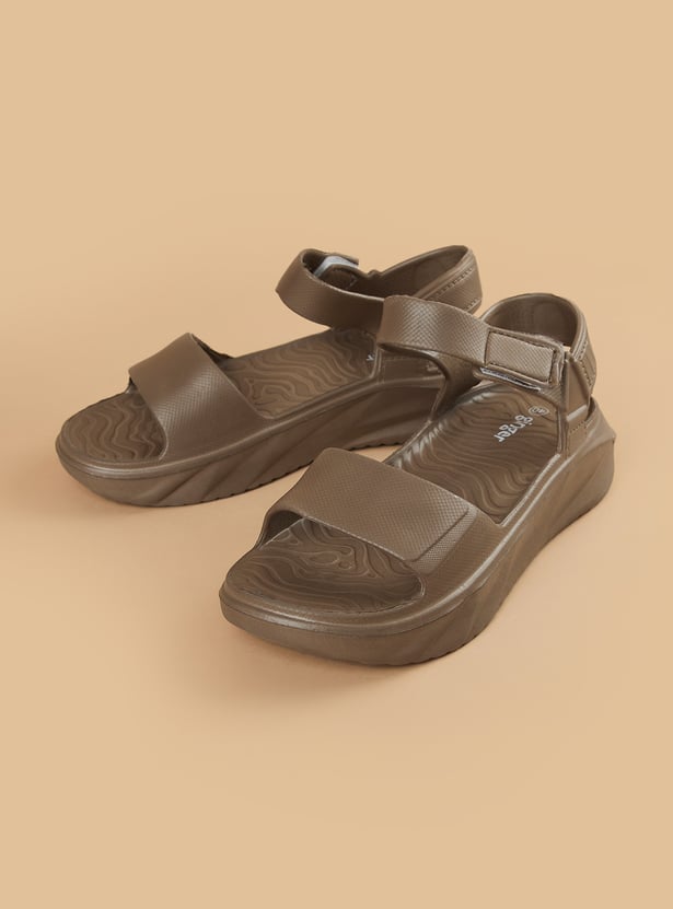 GINGER Solid Velcro Sandals
