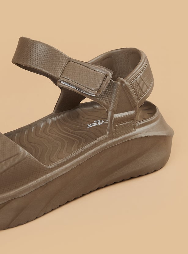 GINGER Solid Velcro Sandals