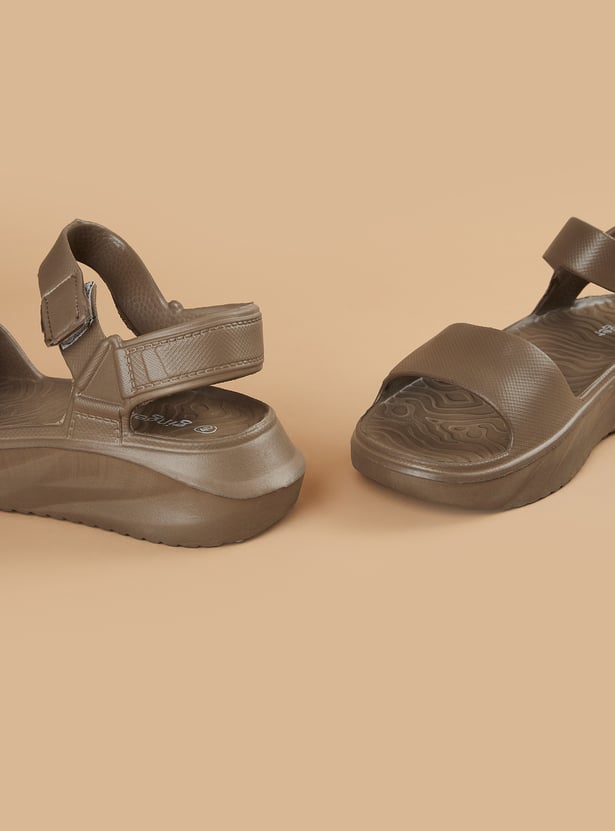 GINGER Solid Velcro Sandals