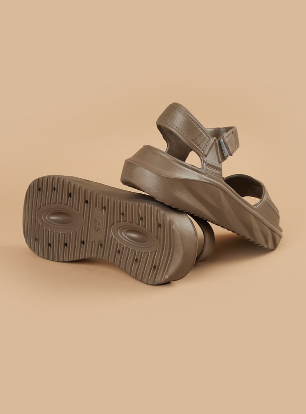 GINGER Solid Velcro Sandals